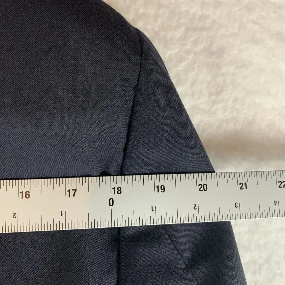 Burberry‎ Blazer Jacket Men's 41 R Black Lined Single Breasted Notch Lapel Wool